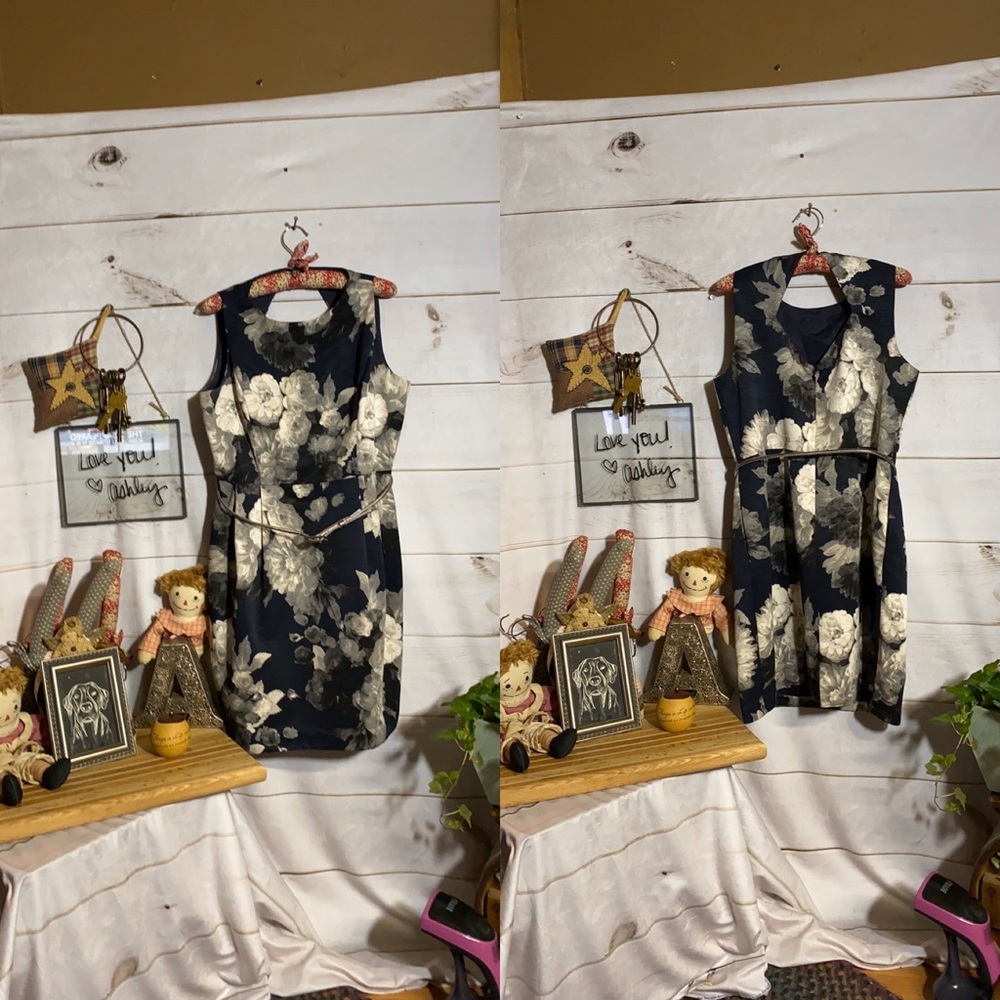 Eliza J; Floral; Midi; Shift; Dress; 14 - Picture 7 of 7